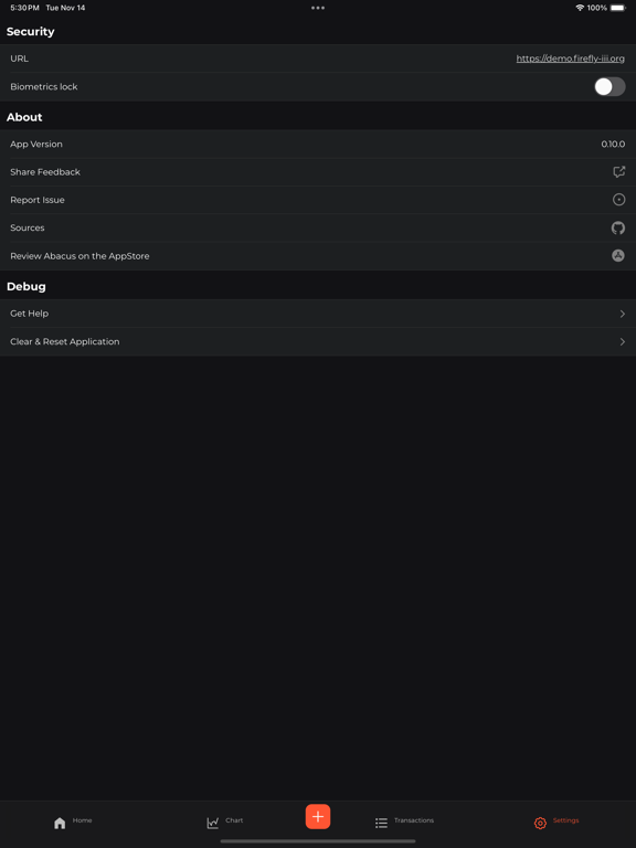 Abacus for Firefly III iPad screenshot 5 - Finance app