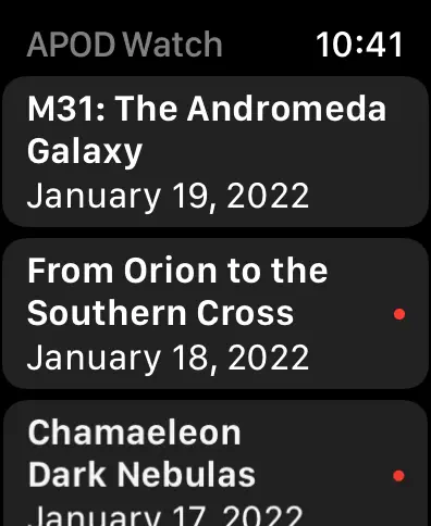 #1. APOD Watch (iOS) Ved: Sorth LLC