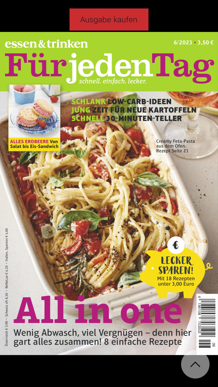 essen and trinken Für jeden Tag