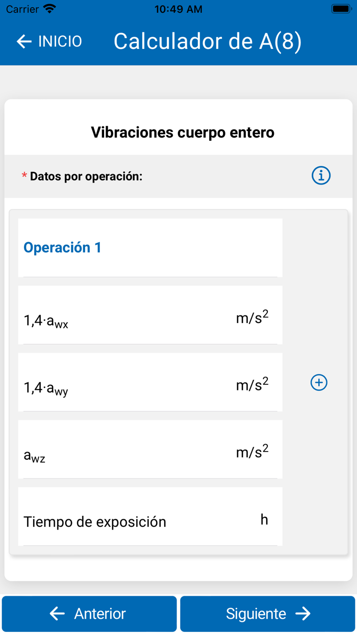 Exposición a vibraciones
