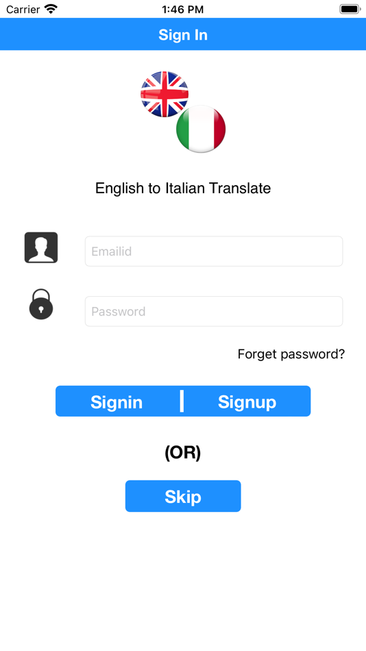 English to Italian Translate - 5.0 - (iOS)