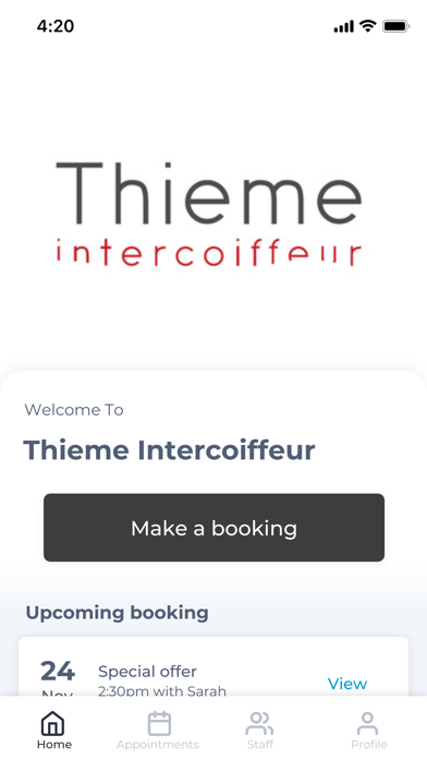 Thieme Intercoiffeur Screenshot