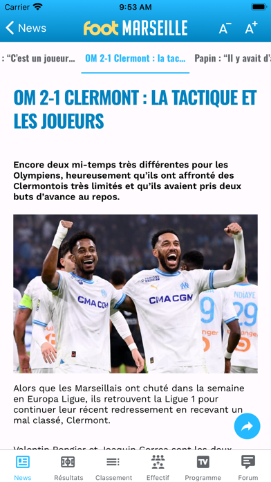 Screenshot #2 pour Foot Marseille