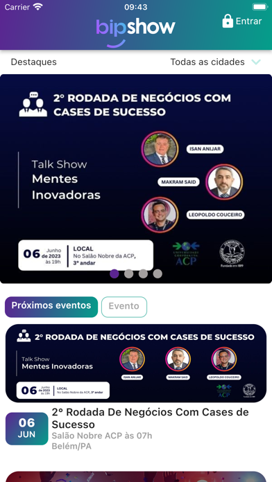 BipShow-Ingressos para Eventos Screenshot