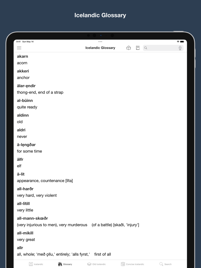 Combined Icelandic Dictionary