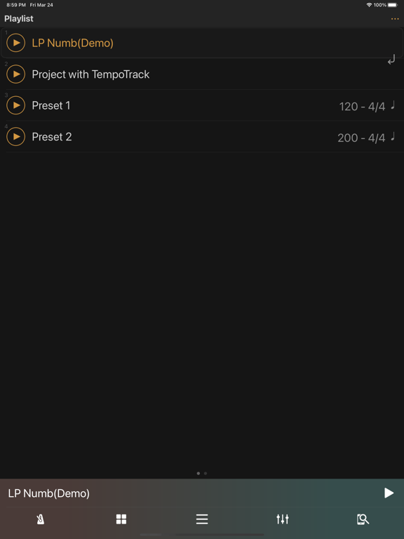 PLAYBACK With Metronome iPad screenshot 4 - Music app
