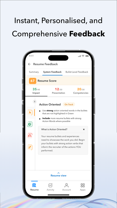 VMock - Candidate Screenshot