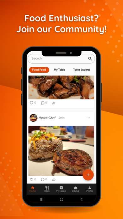 TasteDNA: Food Recommendations Screenshot