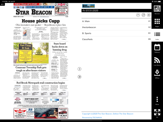 Star Beacon- Ashtabula, OH iPad screenshot 5 - News app