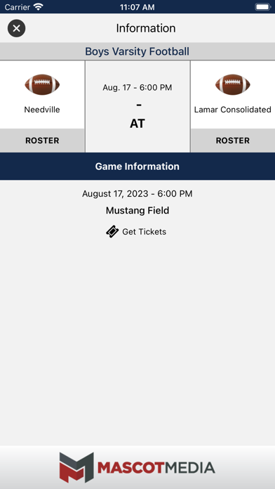 Lamar CISD Athletics Screenshot