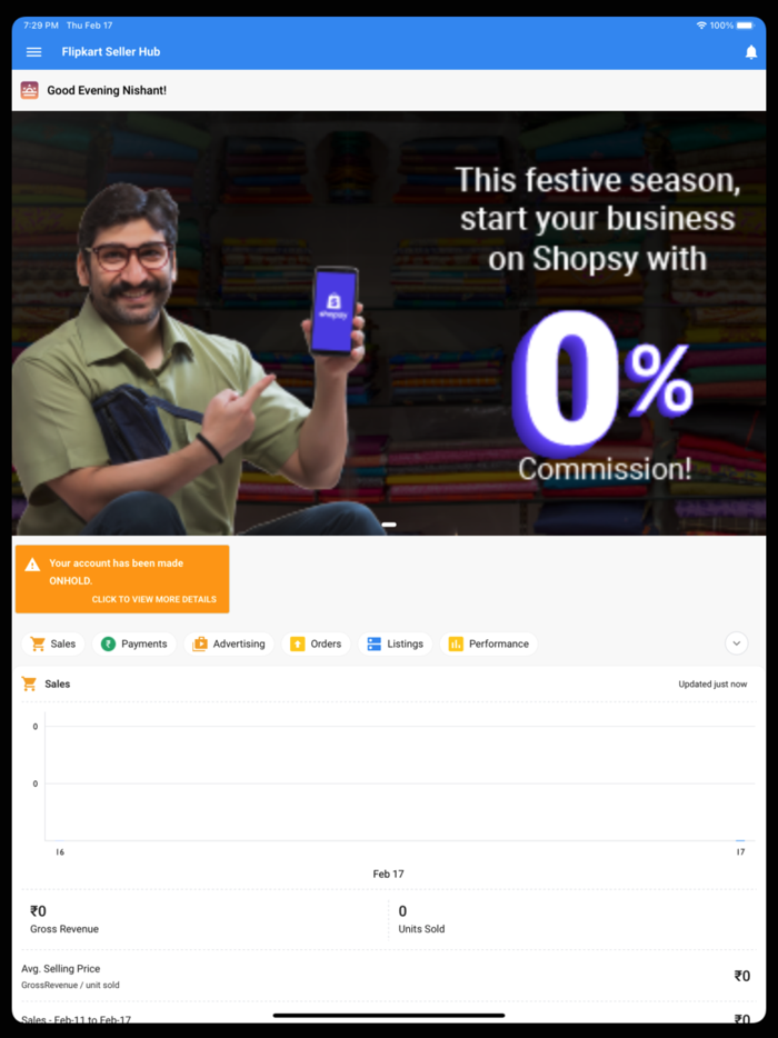 Flipkart Seller Hub