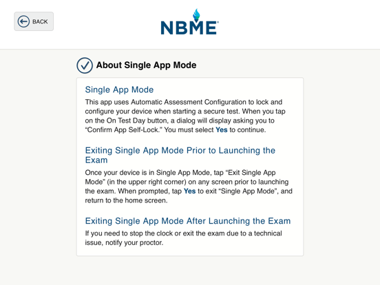 Screenshot #6 pour NBME Exam Delivery