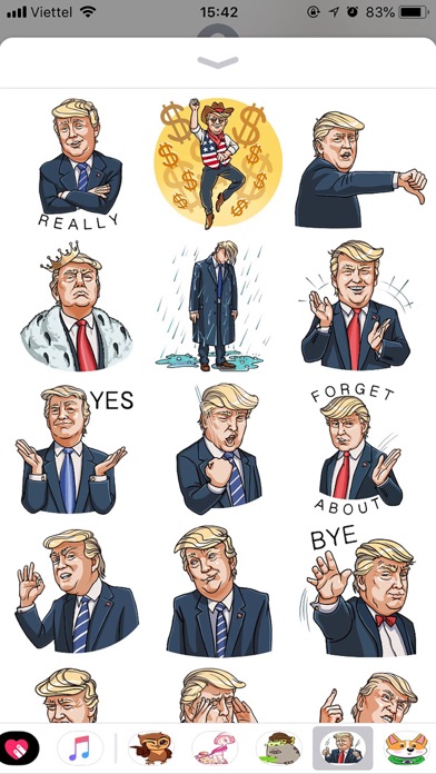 Screenshot #2 pour Mr Trump Emoji Funny Stickers