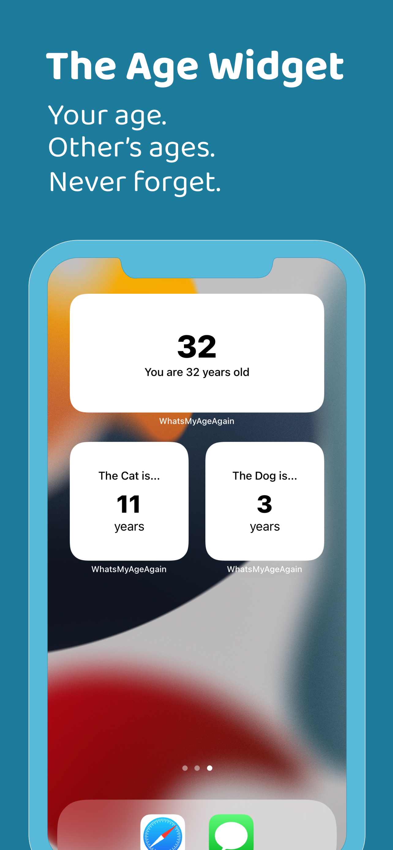 What's My Age Again Widgets