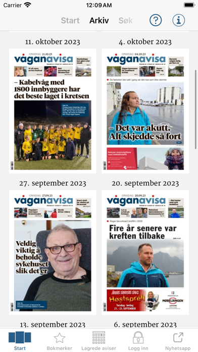Våganavisa eAvis Screenshot