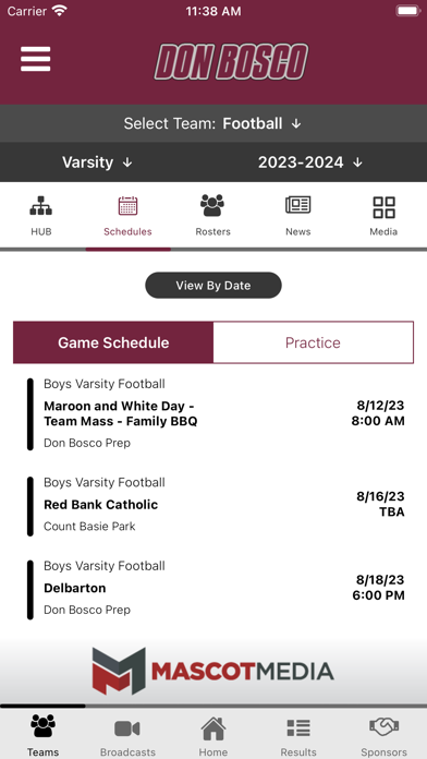 Don Bosco Prep Athletics Screenshot