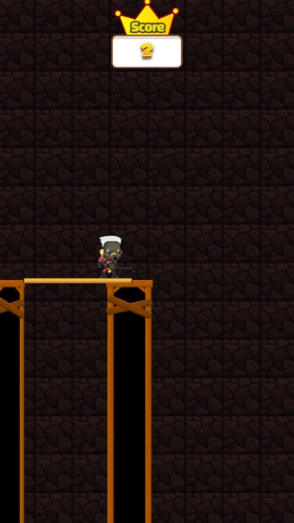 Cross the plank bridge