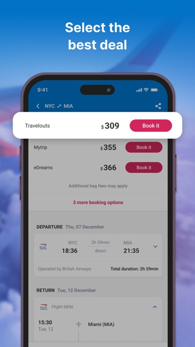 Farecompare: Cheap Flights Screenshot