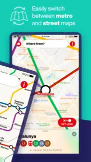 barcelona metro map & routing iphone screenshot 2