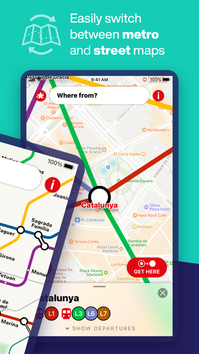 Screenshot #2 pour Barcelona Metro Map & Routing