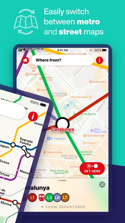 Barcelona Metro Map & Routing