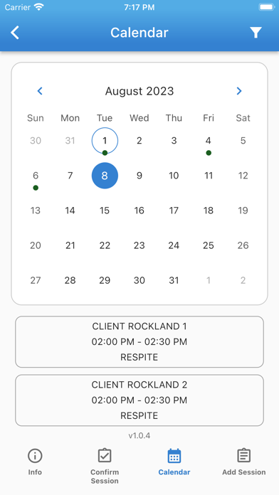 Comfort Hours Rockland Screenshot