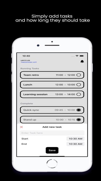 Untitled Timeboxing App