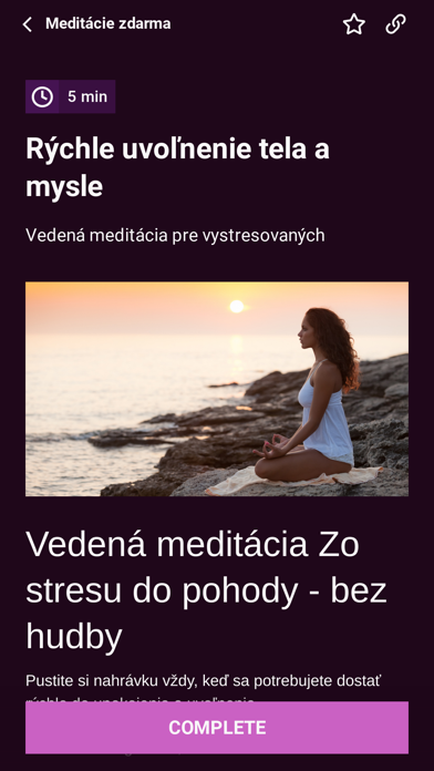MEDOK - meditácie a sebarozvoj Screenshot 3 - AppWisp.com MEDOK - meditácie a sebarozvoj Screenshot 3 - AppWisp.com