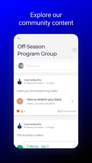 CoachedbyMilo Screenshot