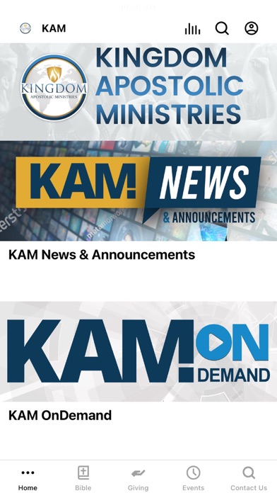 Kingdom Apostolic Ministries Screenshot