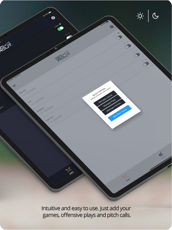GoRout® Diamond iPad screenshot 3 - Sports app