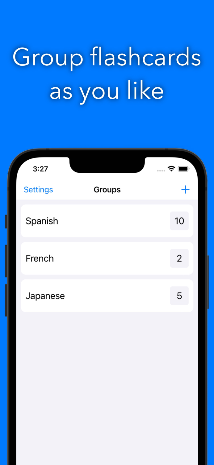 SimpleCards Create flashcards