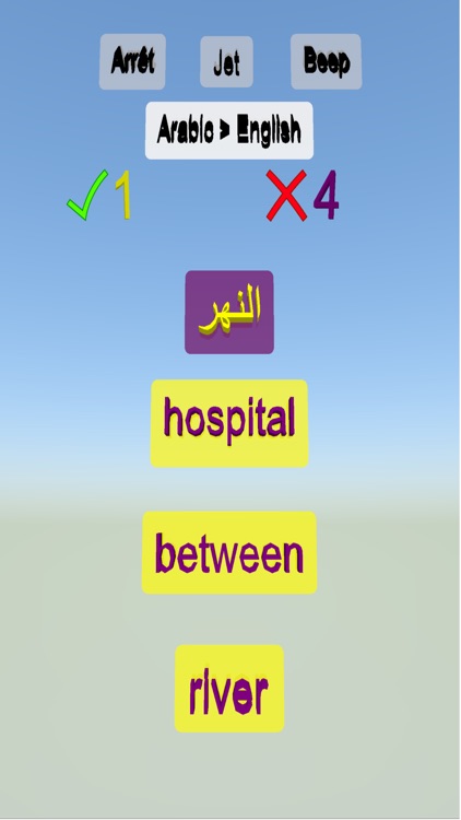 English Arabic Word Game