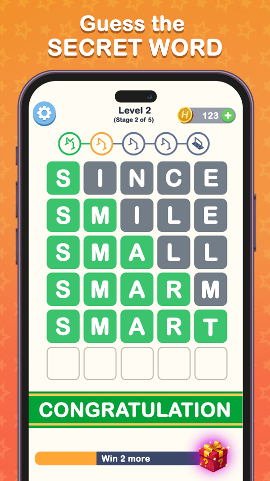 #3. Hurdle - Guess The Word (iOS) By: Kien Nguyen