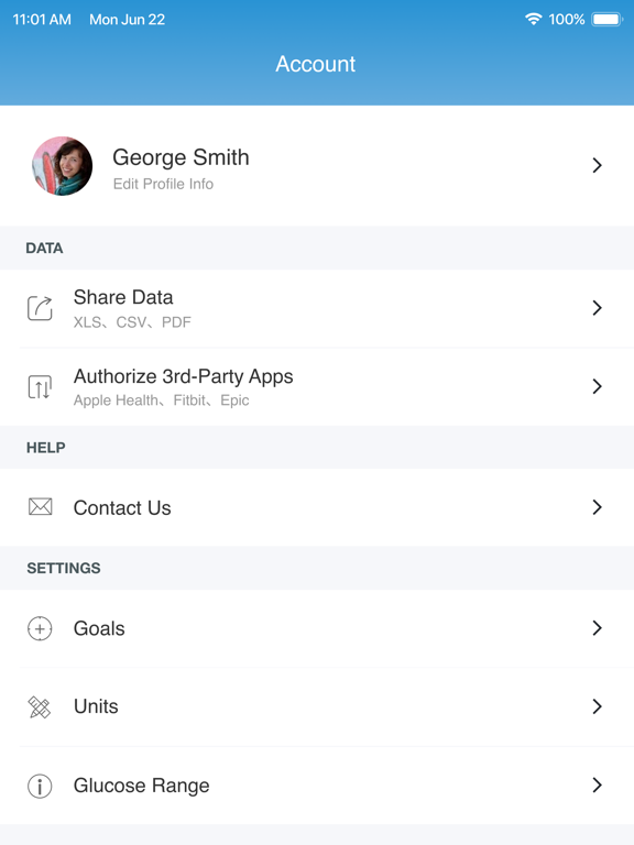 iHealth MyVitals iPad screenshot 7 - Health & Fitness app