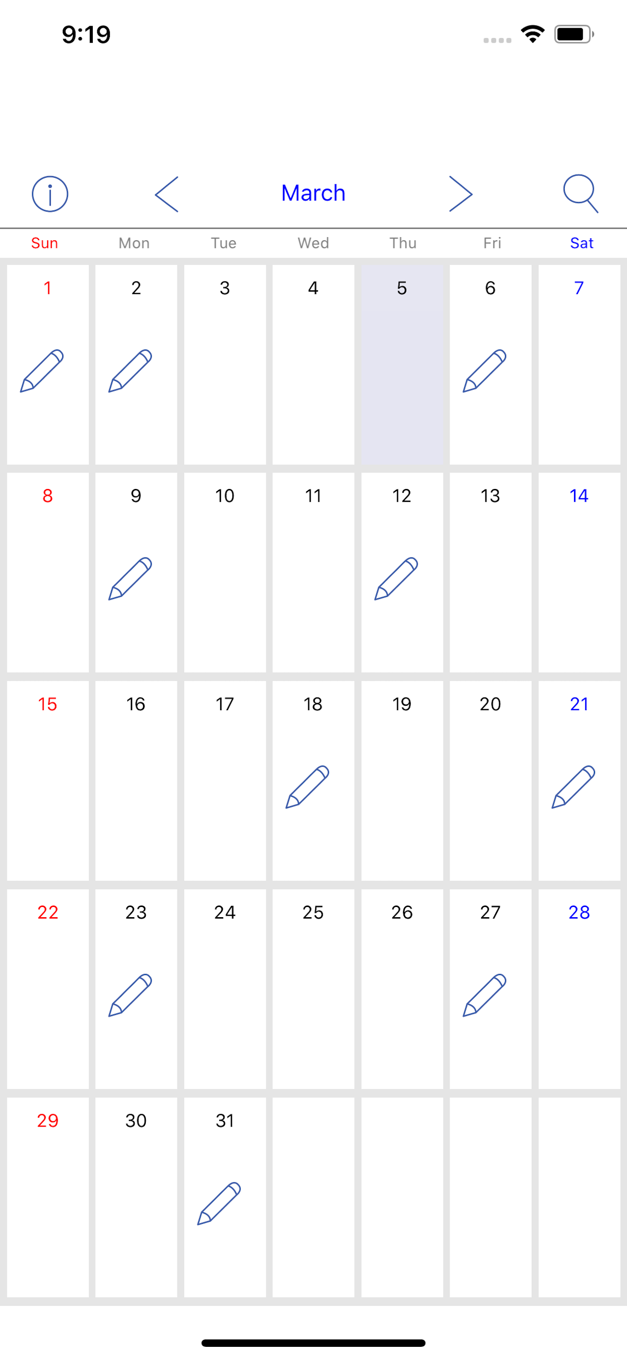 Simple Calendar & Diary