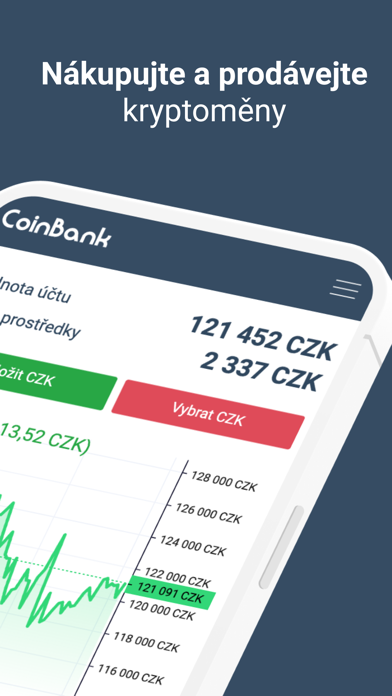 CoinBank Směnárna Screenshot