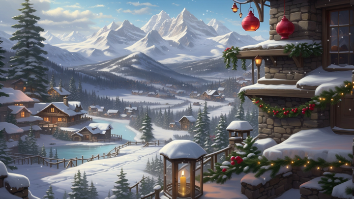Screenshot #1 pour Snowing Christmas - Slideshow
