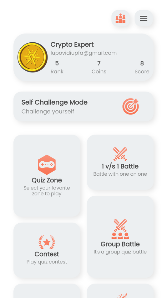 #1. Crypto Quiz Game (iOS) By: Ovidiu Lup