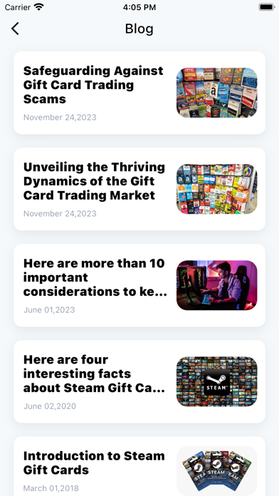Gift card on Cardgoal Screenshot