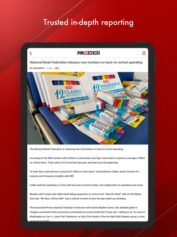 WLUK FOX 11 iPad screenshot 4 - News app