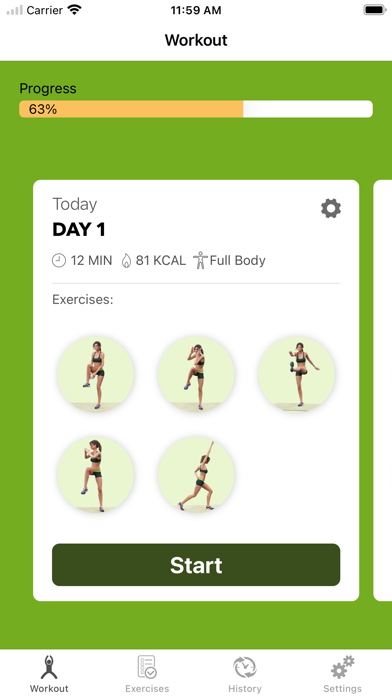 Tabata Workout Plan - 30 Days Screenshot