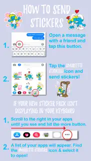 How to cancel & delete smurfette messaging stickers 1