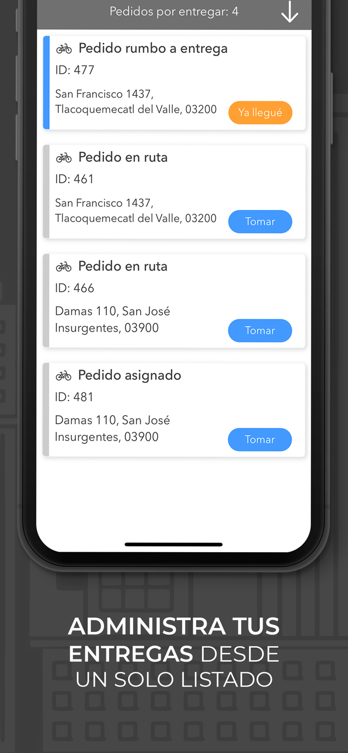 Repartidor aDomicil.io