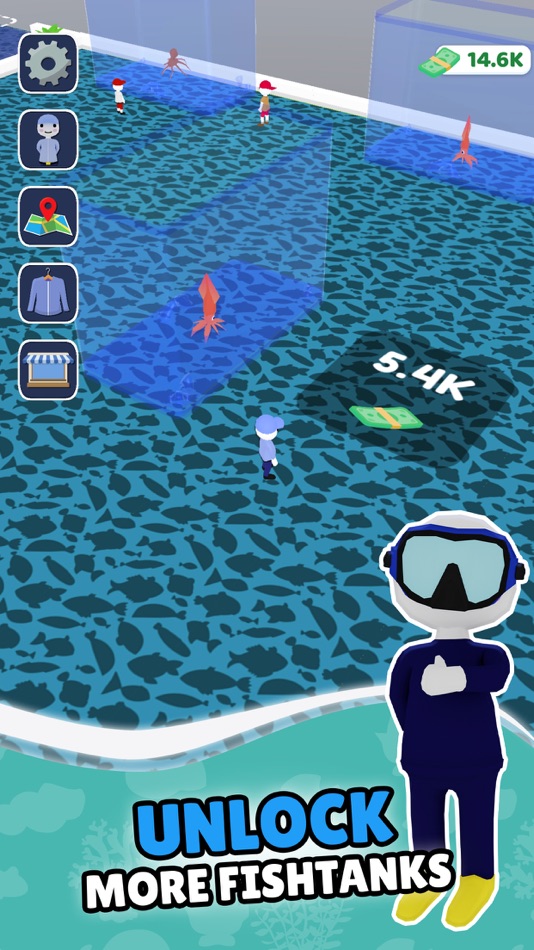 #5. My Idle Aquarium - Sea Zoo (iOS) 由: Akhir Pekan Studio