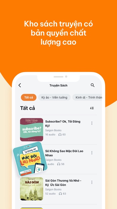 Soundio: Sách, Truyện, Podcast Screenshot