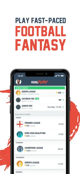 Game screenshot Goalfury - Fantasy football mod apk