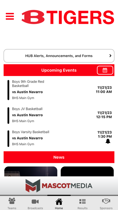 Belton ISD Athletics Screenshot