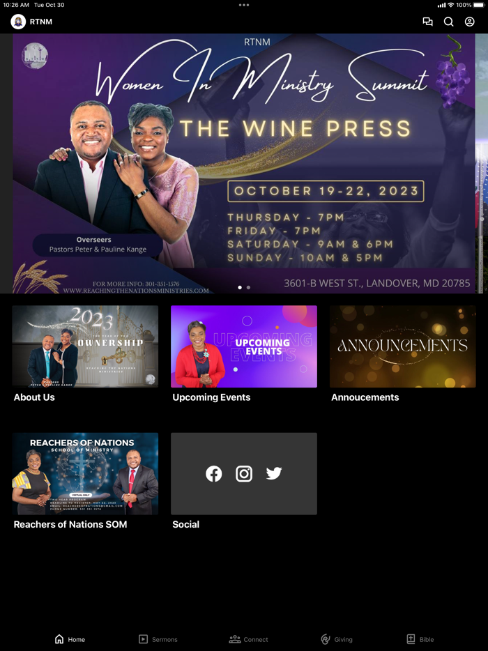 Reaching the Nations Ministry