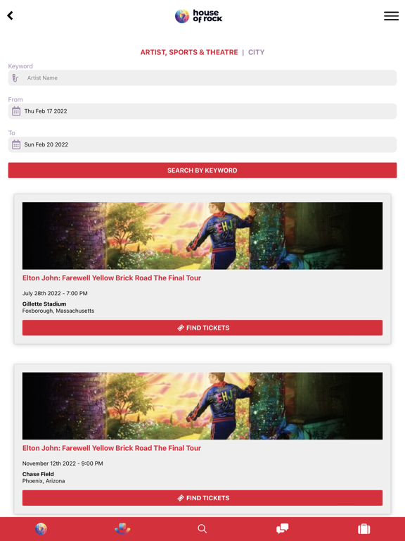 House of Rock iPad screenshot 6 - Travel app